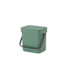 Afvalemmer Sort & Go Groen – 3 liter
