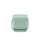 Afvalemmer Sort & Go Jade Green – 3 liter