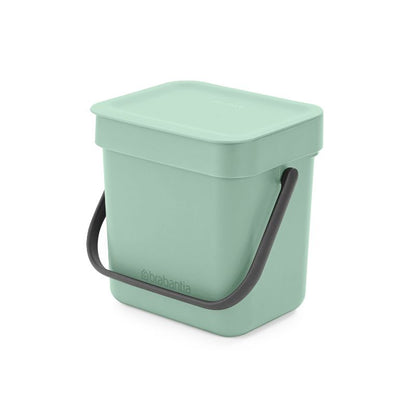 Afvalemmer Sort & Go Jade Green – 3 liter