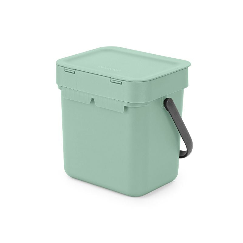 Afvalemmer Sort & Go Jade Green – 3 liter