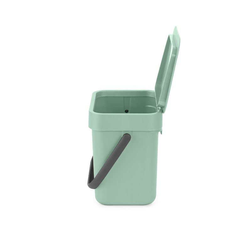 Afvalemmer Sort & Go Jade Green – 3 liter