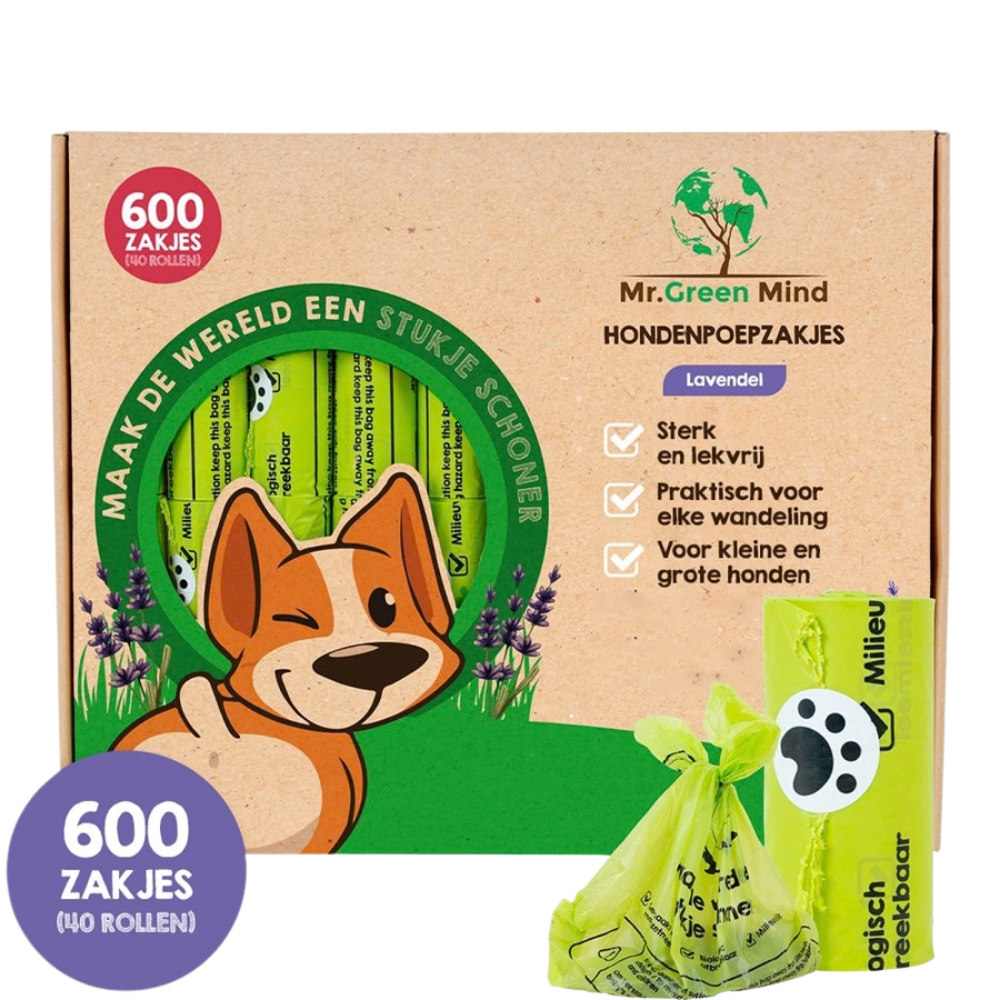 Hondenpoepzakjes Lavendel – 600 stuks