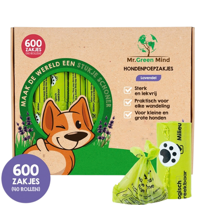 Hondenpoepzakjes Lavendel – 600 stuks