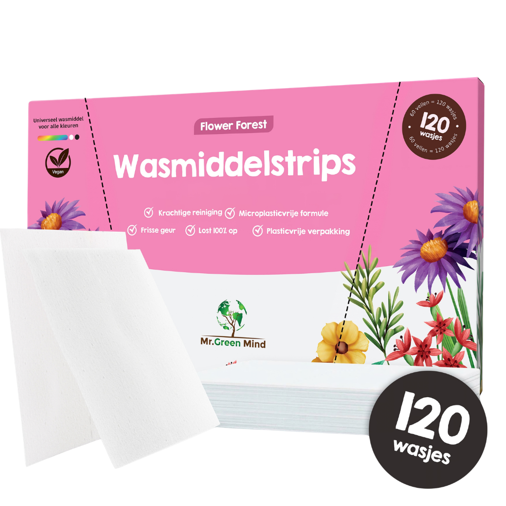 Flower Forest Wasstrips - 120 Wasbeurten (bloemig)