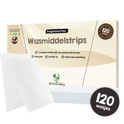 Parfumvrije Wasstrips - 120 Wasbeurten
