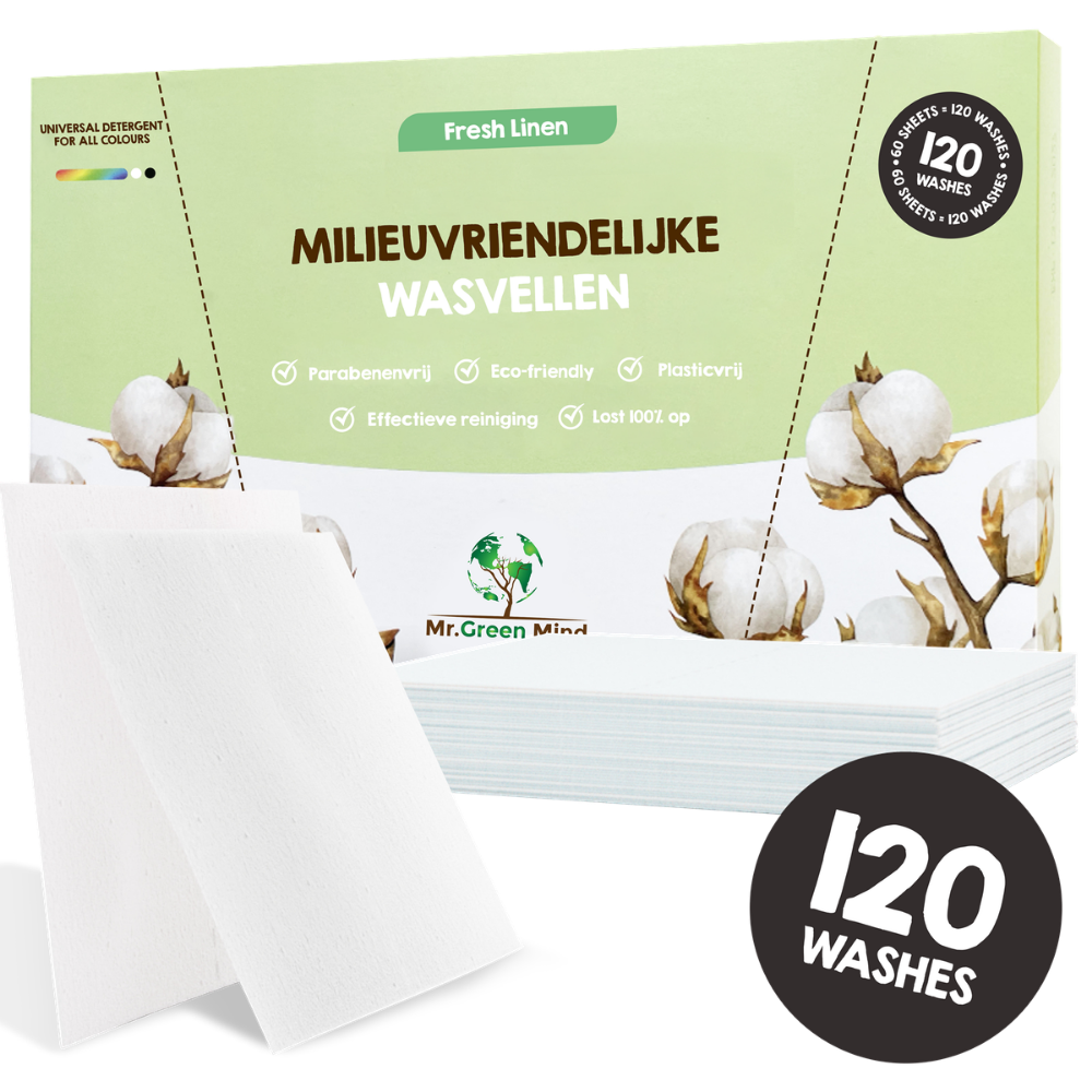 Fresh Linen Wasstrips - Milieuvriendelijk - 120 Wasbeurten