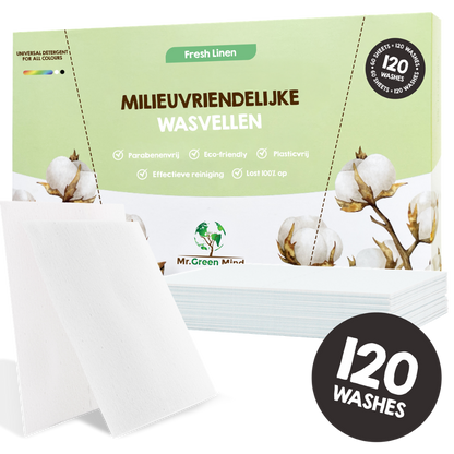 Fresh Linen Wasstrips - Milieuvriendelijk - 120 Wasbeurten